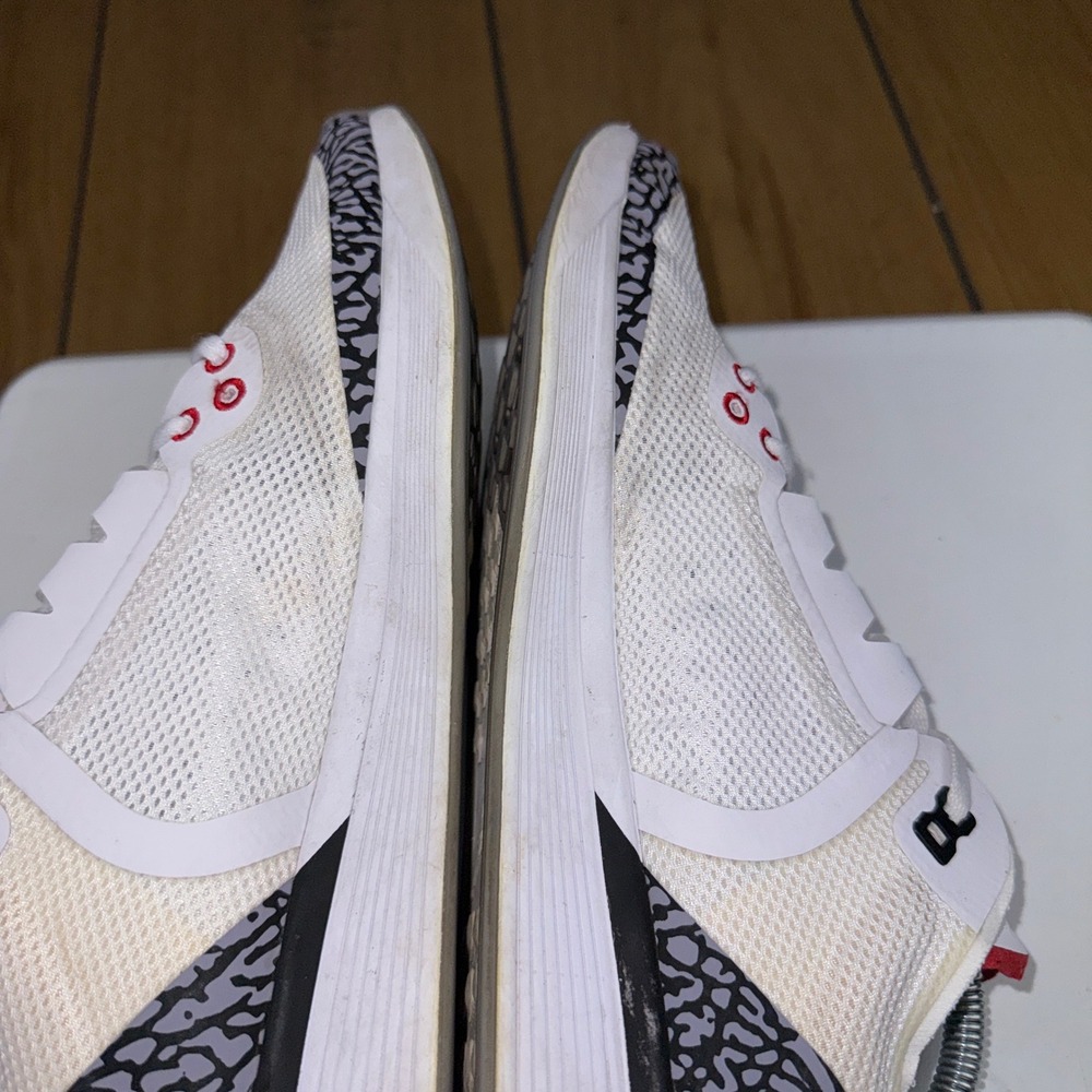 Jordan 88 Racer White Cement Mens Running Shoes AV1200-100 Size 11 - Picture 9 of 14